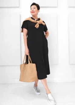 Luxe Modal - Scuba V-neck Midi Dress - SALE