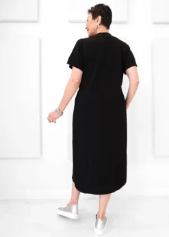 Luxe Modal - Scuba V-neck Midi Dress - SALE