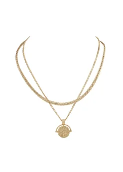 Merx - Antique Coin Double Strand Necklace