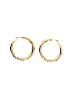 Merx - Gold Hoop Earrings 40mm