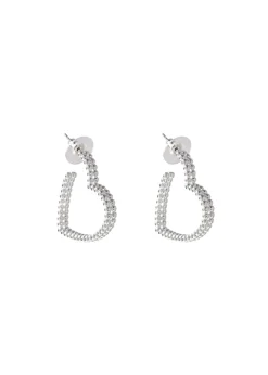 Merx - Heart Hoop Earrings