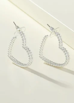 Merx - Heart Hoop Earrings