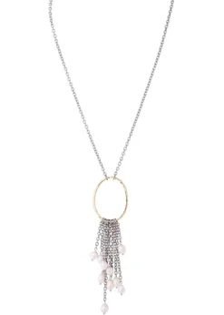 Merx - Oval Pendant Pear Drop Necklace
