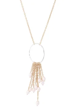 Merx - Oval Pendant Pear Drop Necklace