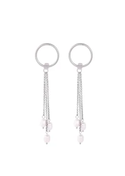 Merx - Pearl Drop Chain Earrings