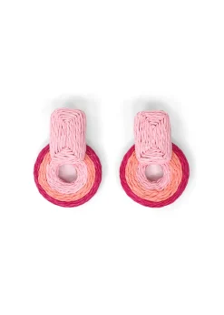 Merx - Raffia Multi Shape Drop Earrings