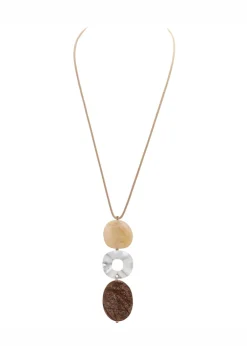 Merx - Stacked Drop Mix Bead Necklace