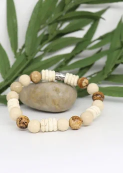 My wristy Business - Abacus Cream Bracelet