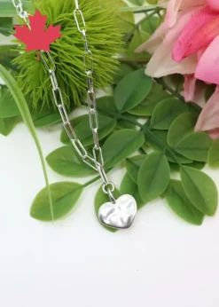 My Wristy Business - Hammered Heart Necklace