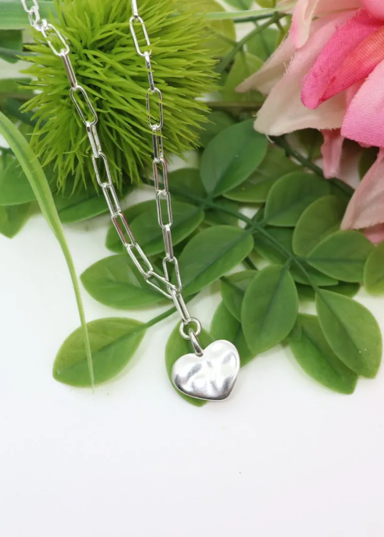 My Wristy Business - Hammered Heart Necklace