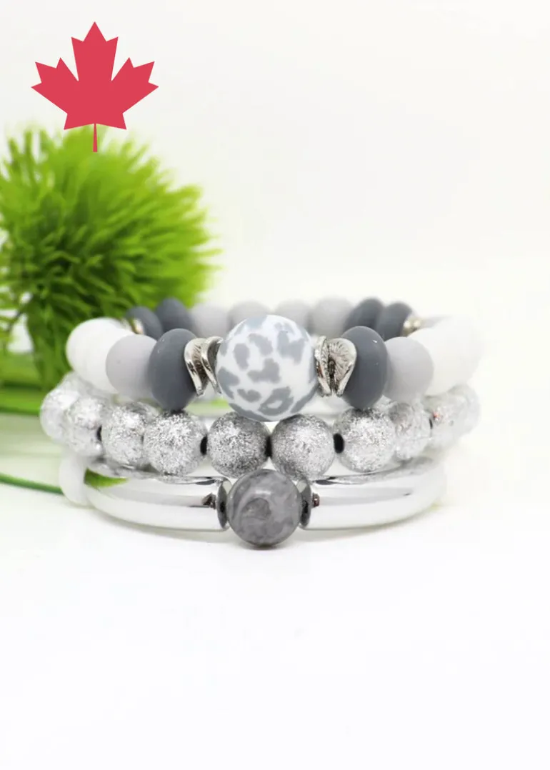 My Wristy Business - White Leopard Trio