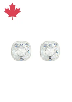Myka - Cushion Cut Post Earrings