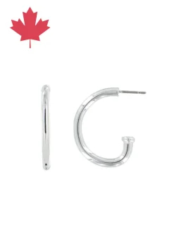 Myka - Kala Half Oval Hoop Earrings