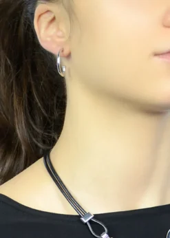 Myka - Kala Half Oval Hoop Earrings