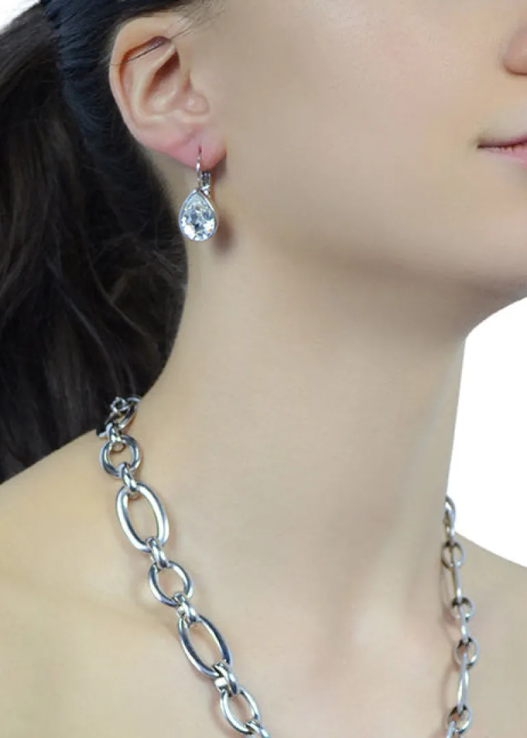 Myka - Nina Teardrop Euroback Earrings