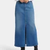NYDJ - High Rise Long Skirt With Slit - Fairmont - SALE