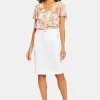 NYDJ - High Waist Skirt - Optic White