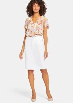 NYDJ - High Waist Skirt - Optic White