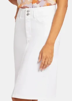 NYDJ - High Waist Skirt - Optic White