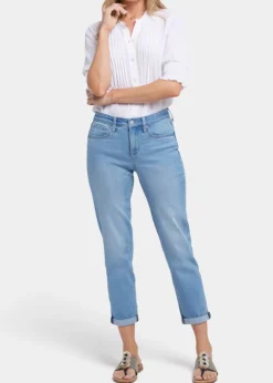 NYDJ - Margot Girlfriend Jeans With Rolled Cuff - Salamanca Sun - SALE