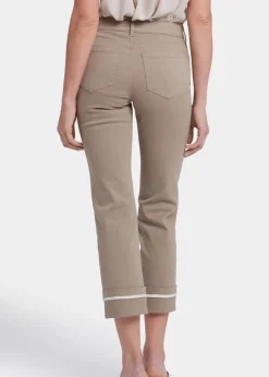 NYDJ - Marilyn Straight Ankle Jeans with Binding Details - Saddlewood - SALE