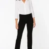 NYDJ - Marilyn Straight Jeans - Black - PETITE