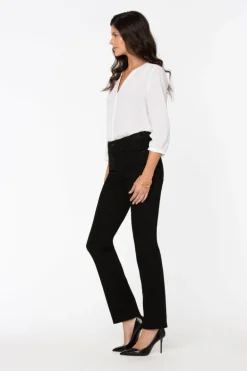 NYDJ - Marilyn Straight Jeans - Black - PETITE