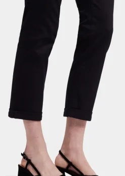 NYDJ - Sheri Slim Ankle Jeans With Roll Cuffs - Black - SALE