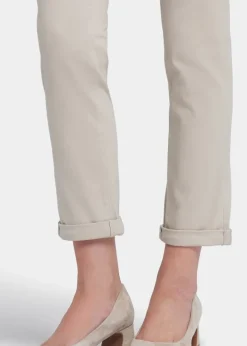 NYDJ - Sheri Slim Ankle Jeans With Roll Cuffs - Feather - SALE