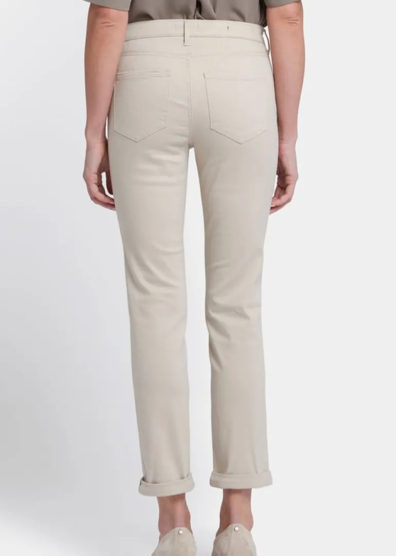 NYDJ - Sheri Slim Ankle Jeans With Roll Cuffs - Feather - SALE