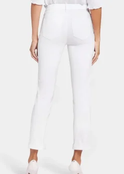 NYDJ - Sheri Slim Ankle Jeans With Roll Cuffs - Optic White