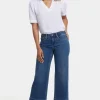 NYDJ - Teresa Wide Leg Ankle Jeans With 3" Hem - Valencia Surf - SALE