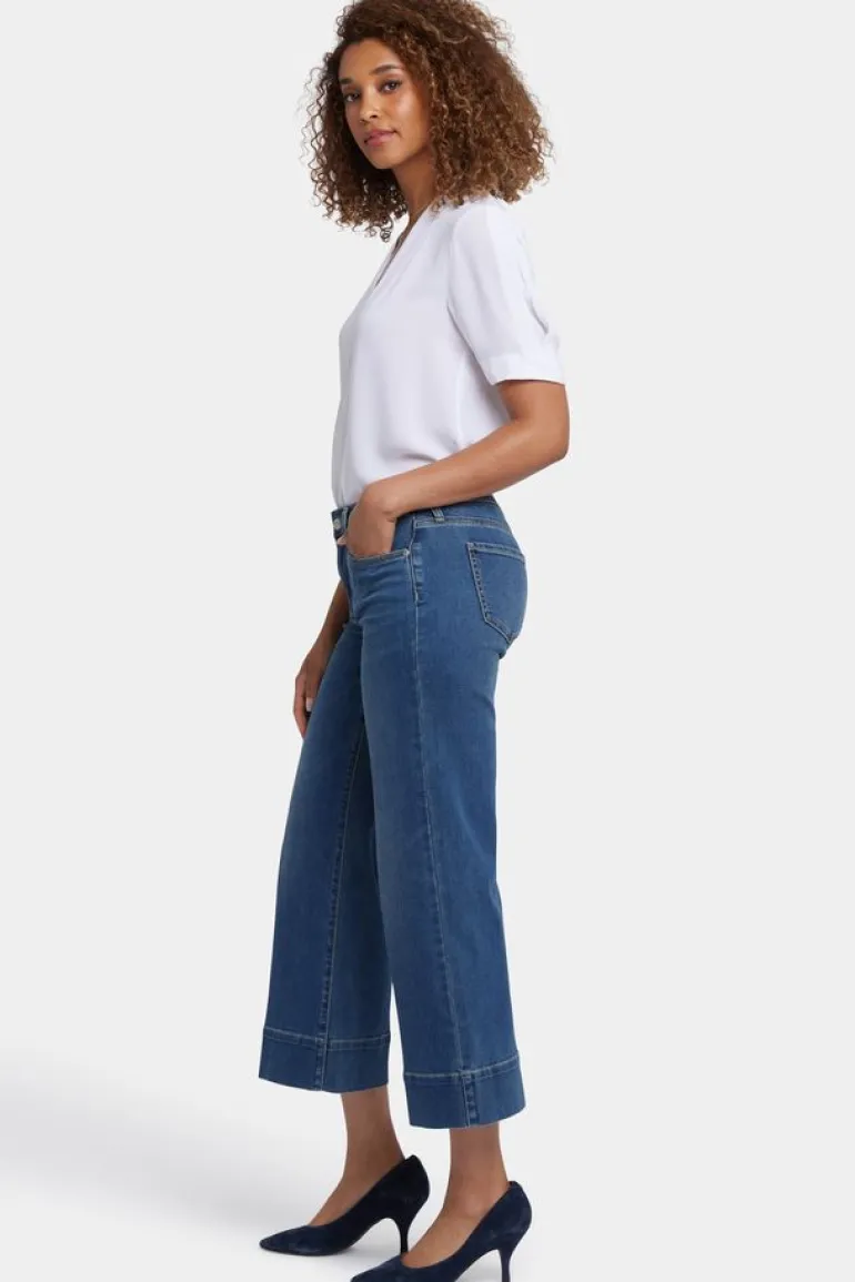 NYDJ - Teresa Wide Leg Ankle Jeans With 3" Hem - Valencia Surf - SALE
