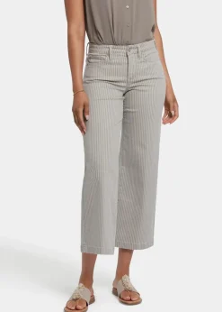 NYDJ - Teresa Wide Leg Ankle Jeans - Hidden Lodge Stripe - SALE