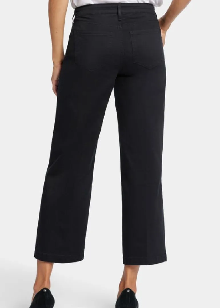 NYDJ - Teresa Wide Leg Ankle Jeans - Black