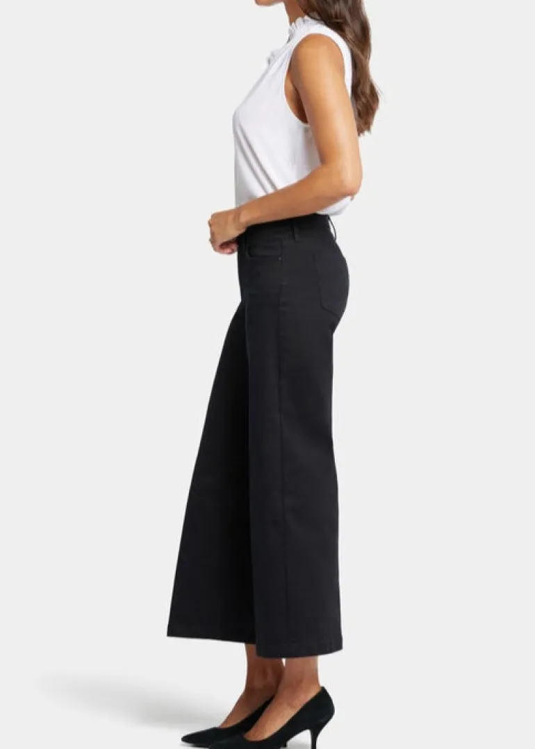 NYDJ - Teresa Wide Leg Ankle Jeans - Black