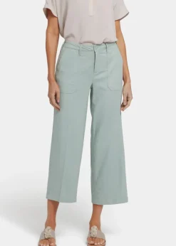 NYDJ - Wide Leg Cargo Capri Pants - Tomatillo - SALE