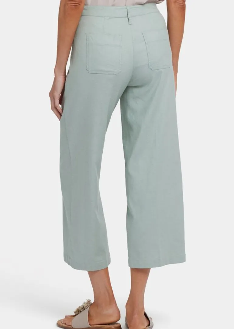 NYDJ - Wide Leg Cargo Capri Pants - Tomatillo - SALE