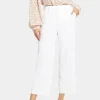 NYDJ - Wide Leg Cargo Capri Pants - Optic White