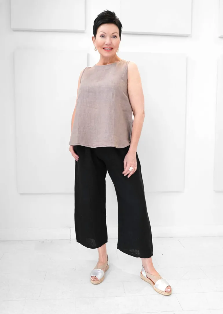 Orange - Anita's Relaxed Linen Pant