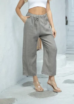 Orange - Anita's Relaxed Linen Pant