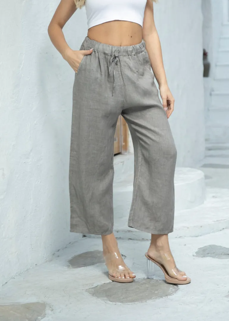 Orange - Anita's Relaxed Linen Pant
