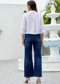 Orange - Balloon Denim Pants