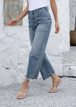 Orange - Bamboo Denim Pants