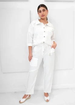 Orange - Elettra's Linen Pant