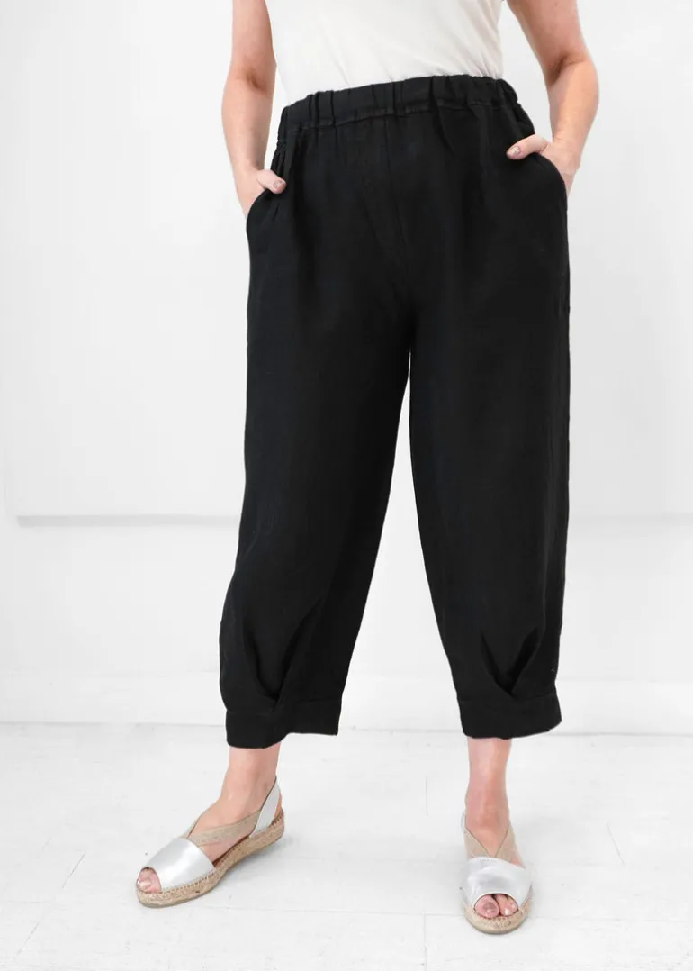 Orange - Elettra's Tapered Linen Pant
