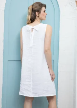 Orange - Sunlit Linen Dress
