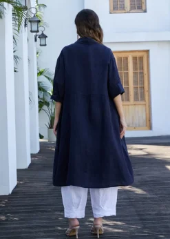 Orange - Teesa's Linen Cardigan