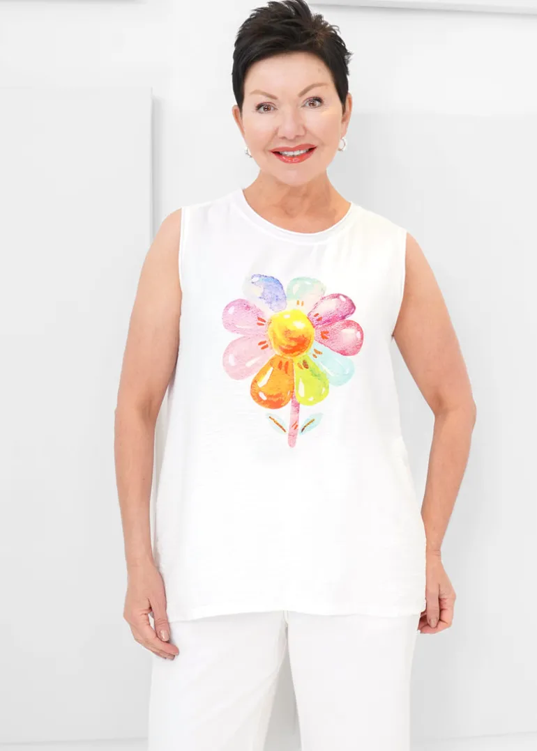 Paolo Tricot - Colored Flower Printed Tank