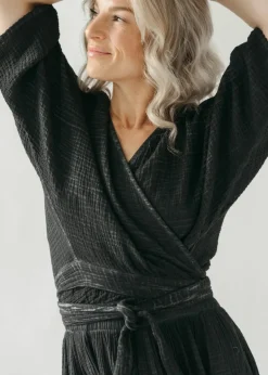 Pokoloko - Crinkle Ballon Sleeve Top